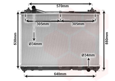 VAN WEZEL Radiaator,mootorijahutus 52002103